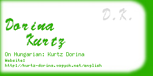 dorina kurtz business card